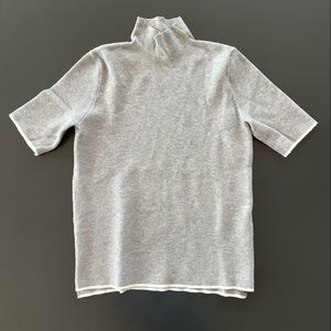 Zara Knit Mock neck shirt sleeve sweater|top